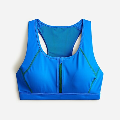  SleekStretch zip-front sports bra