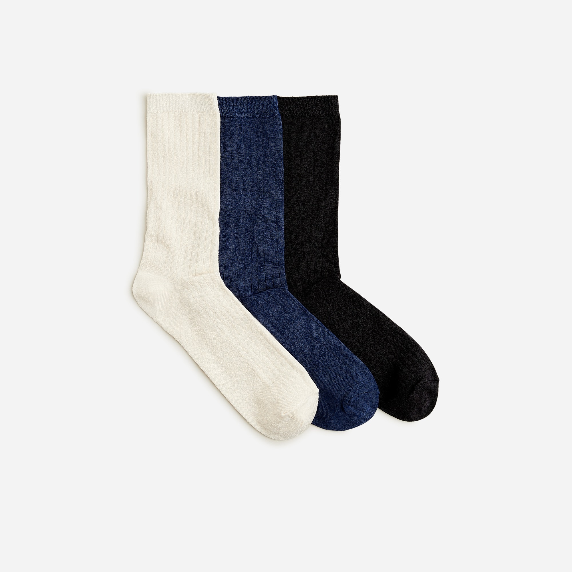 Ribbed trouser socks three-pack