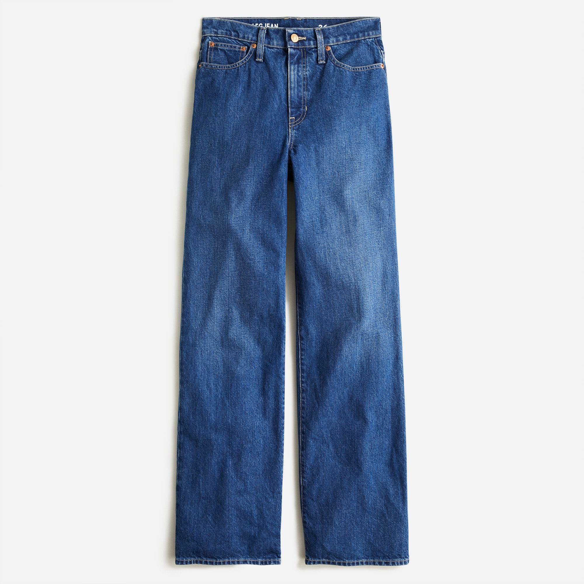 J.Crew: High-rise '90s Wide-leg Jean In Antique Blue Wash