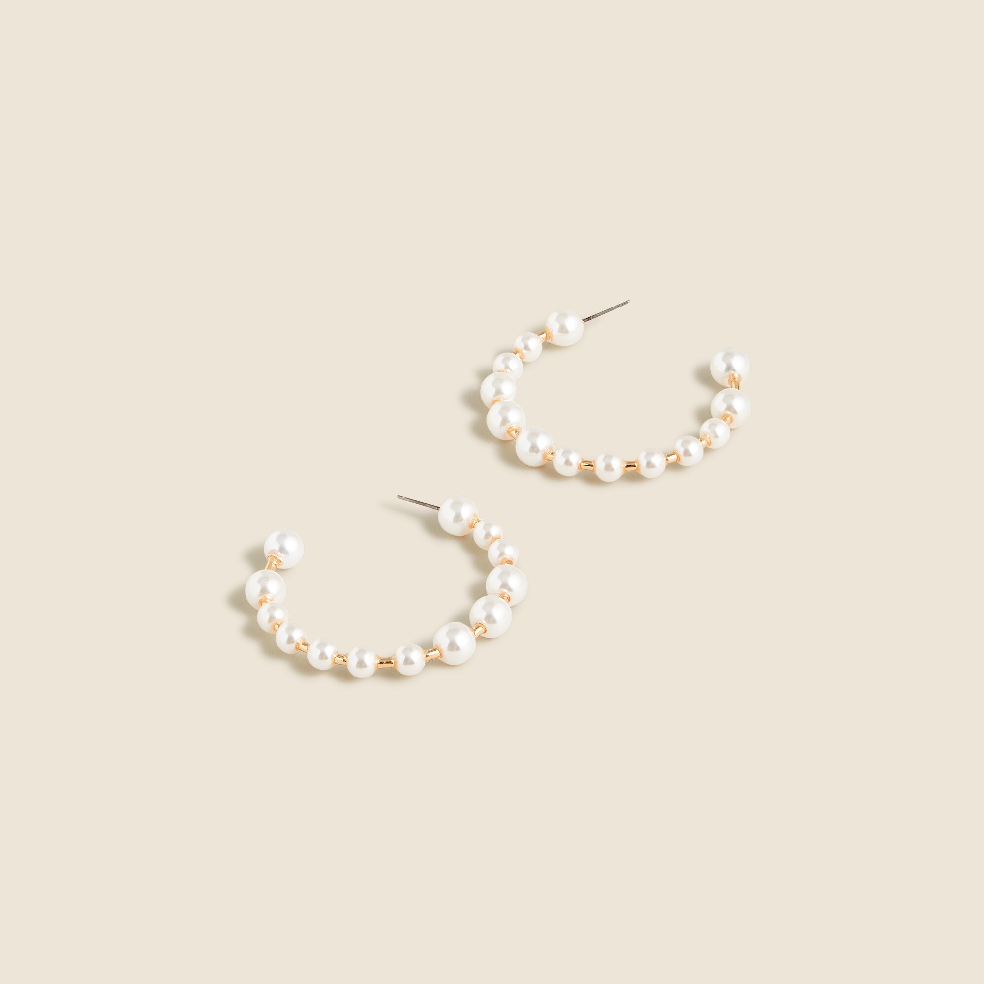 Bead hoop earrings