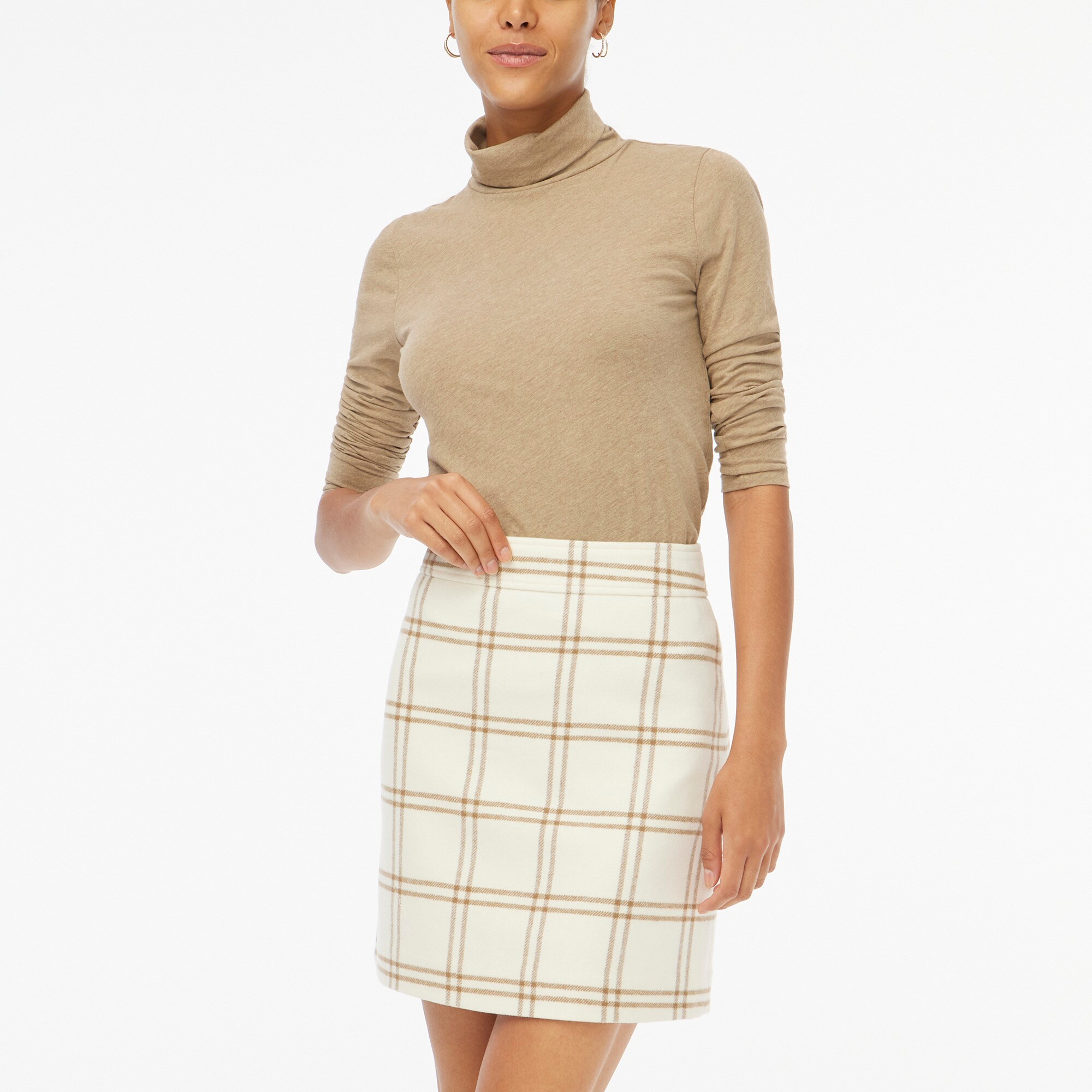 J crew online plaid mini skirt