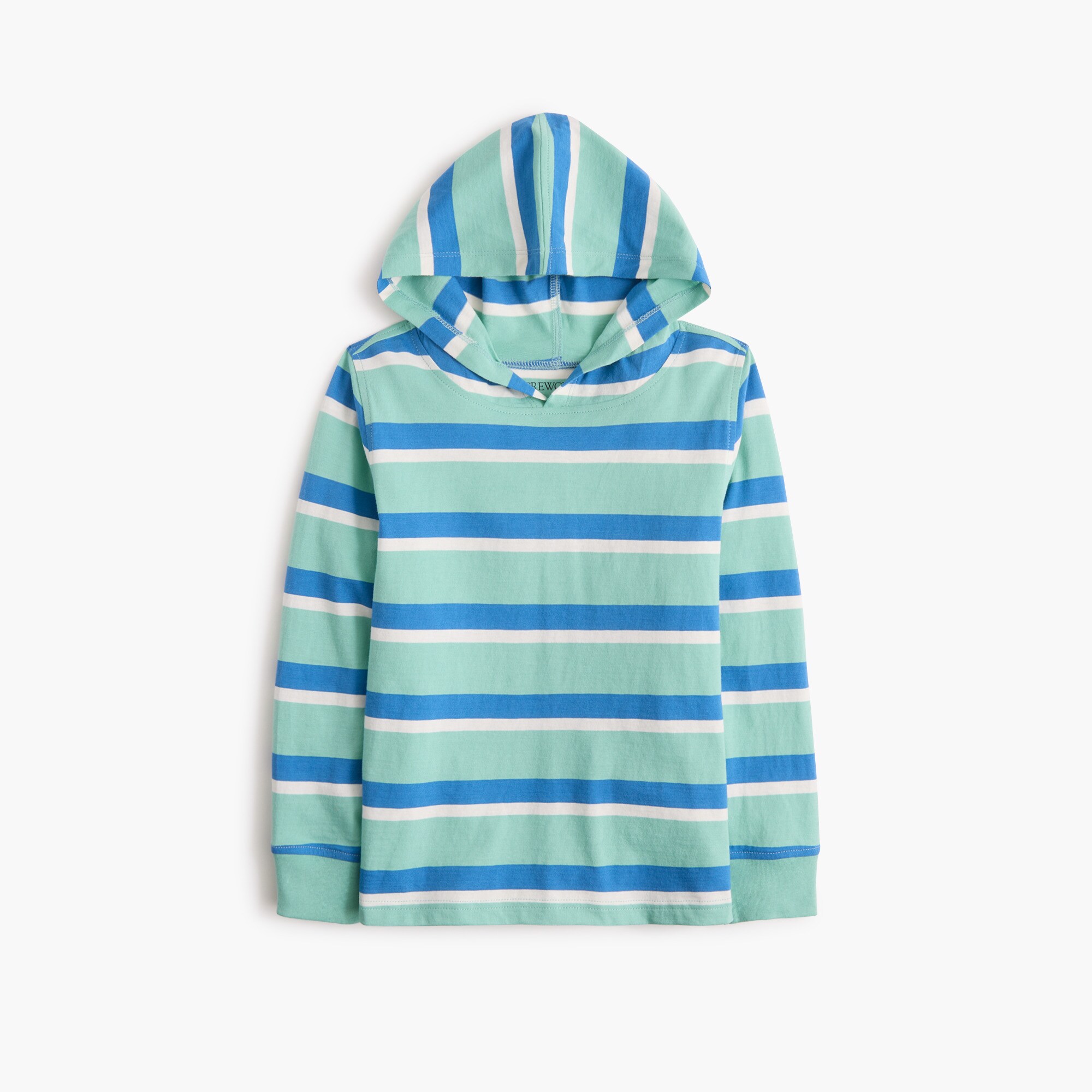boys' striped jersey hooded tee for boys