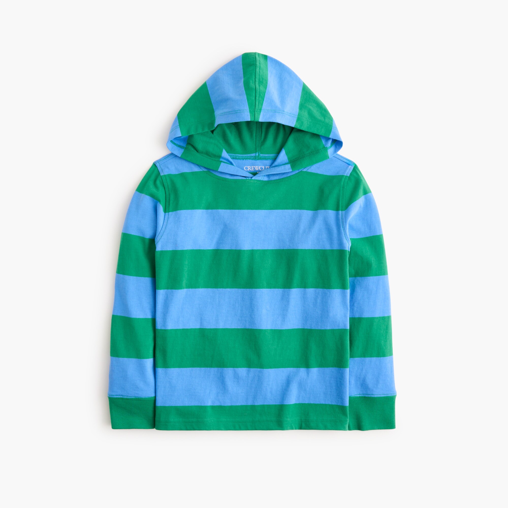 boys' striped jersey hooded tee for boys