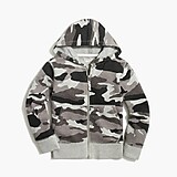 Boys' camo full-zip hoodie