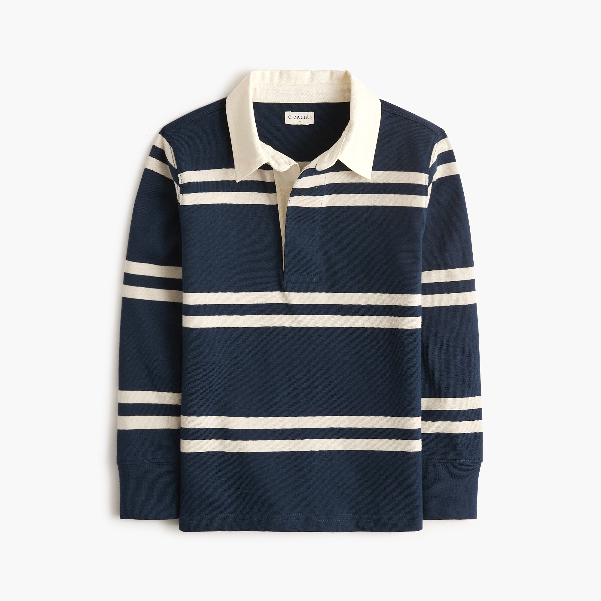 Boys' long-sleeve rugby polo shirt