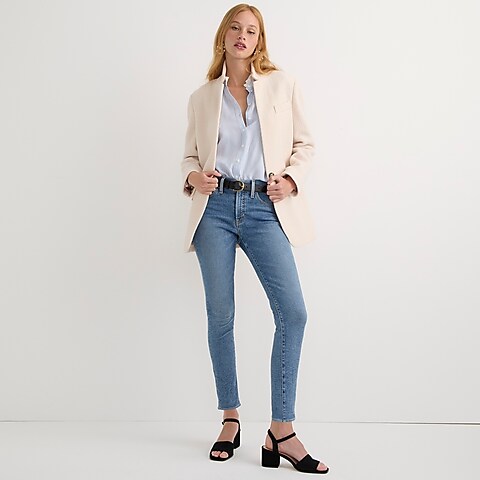 womens 9" mid-rise toothpick jean in Birch wash