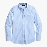 Relaxed cotton poplin button-up shirt