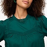 Cotton top with lace detail