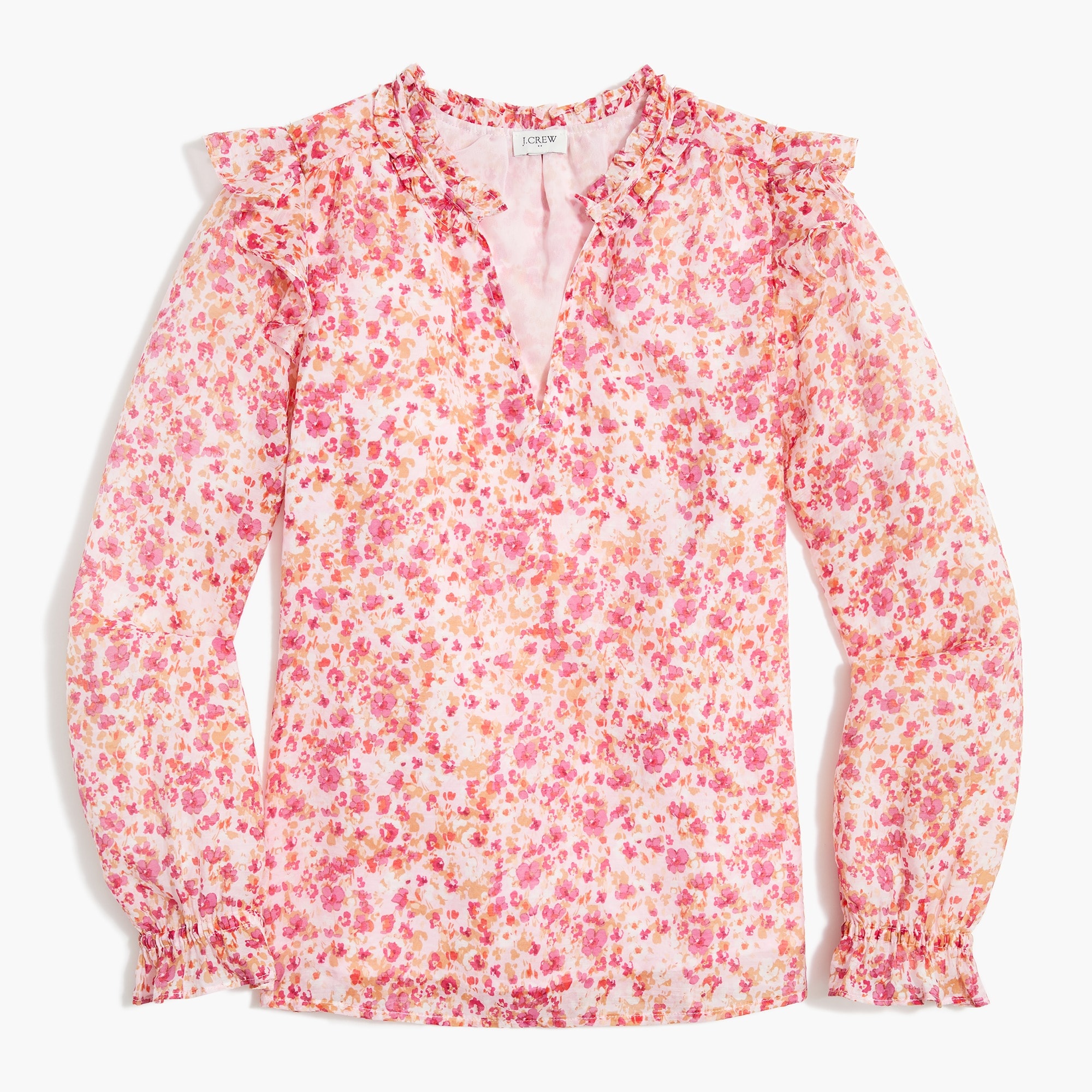 Adrienne - Morgan High Ruffle Collar Top main image 1