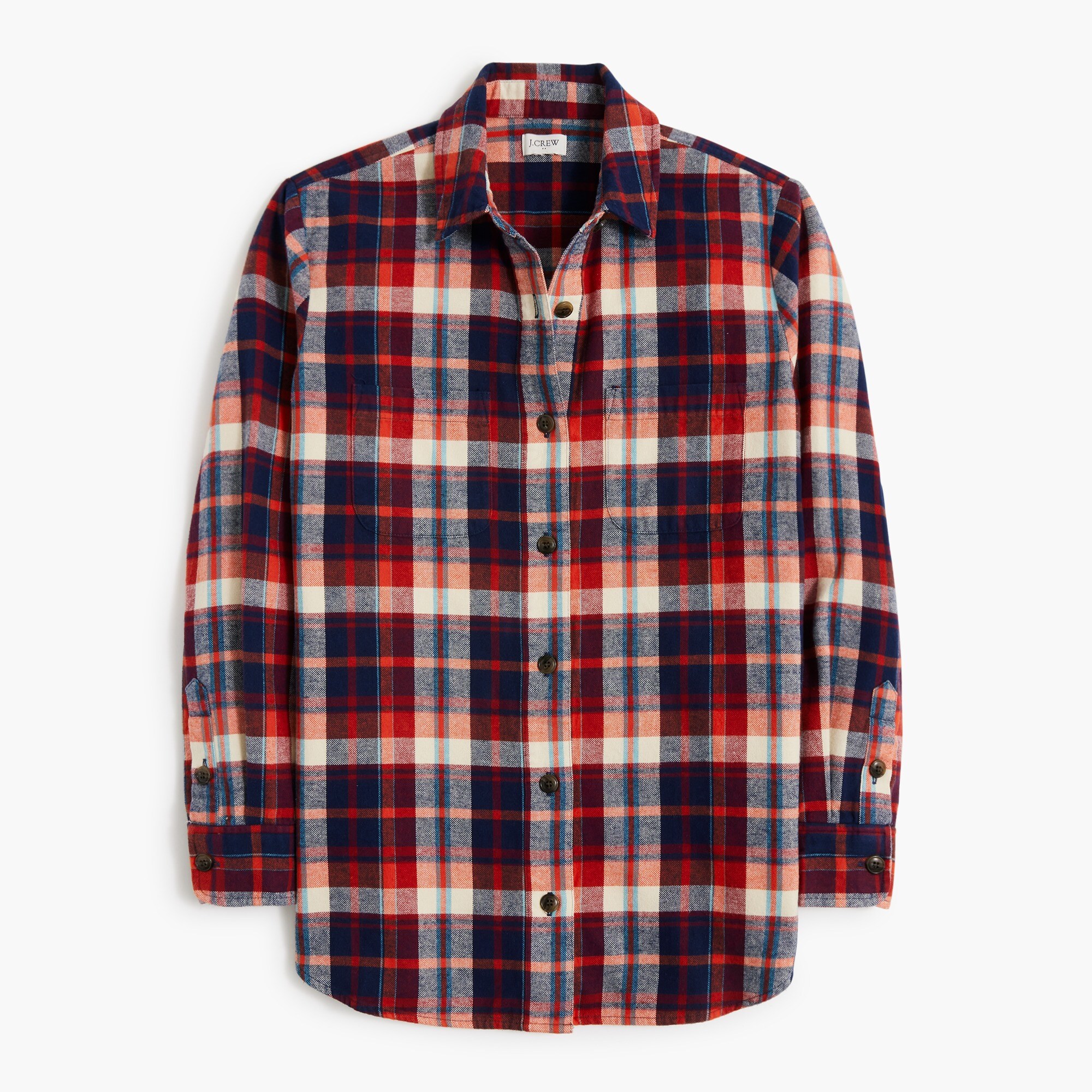  Petite flannel shirt-jacket