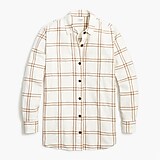 Petite flannel shirt jacket