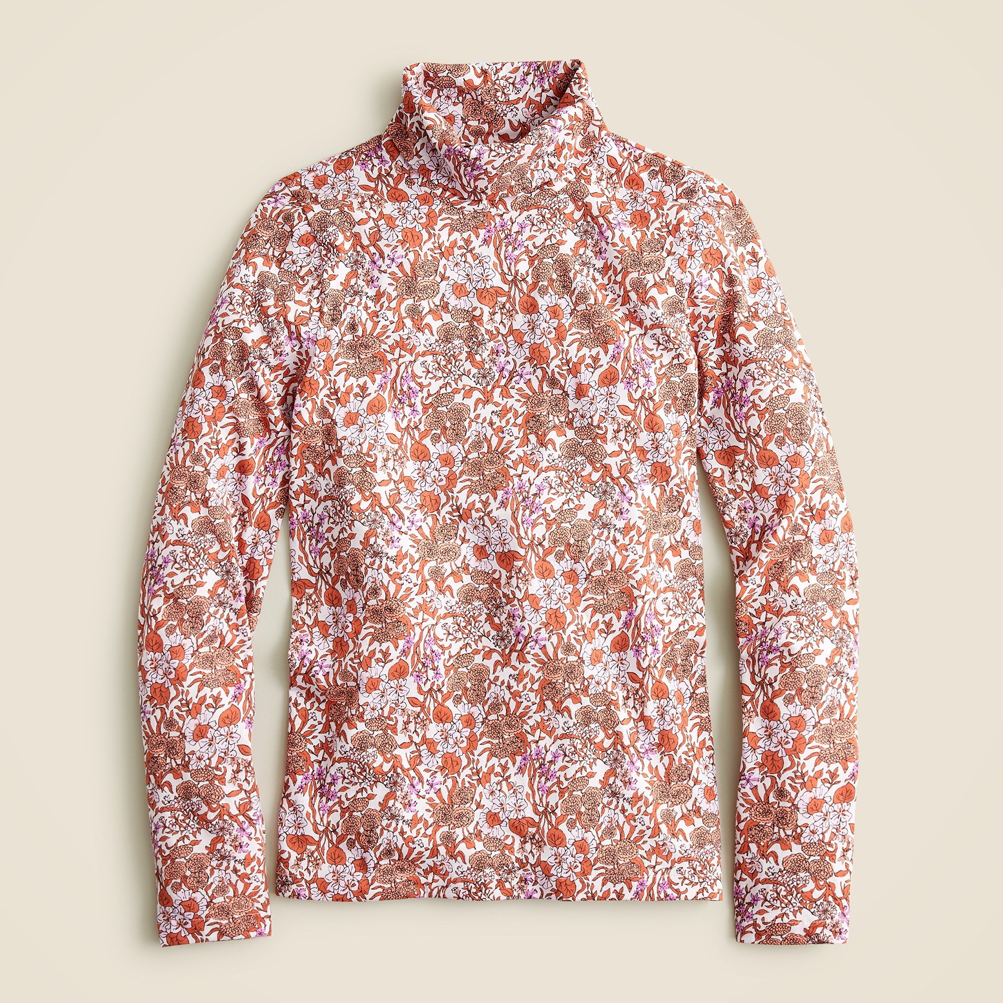 Tissue turtleneck in fête floral