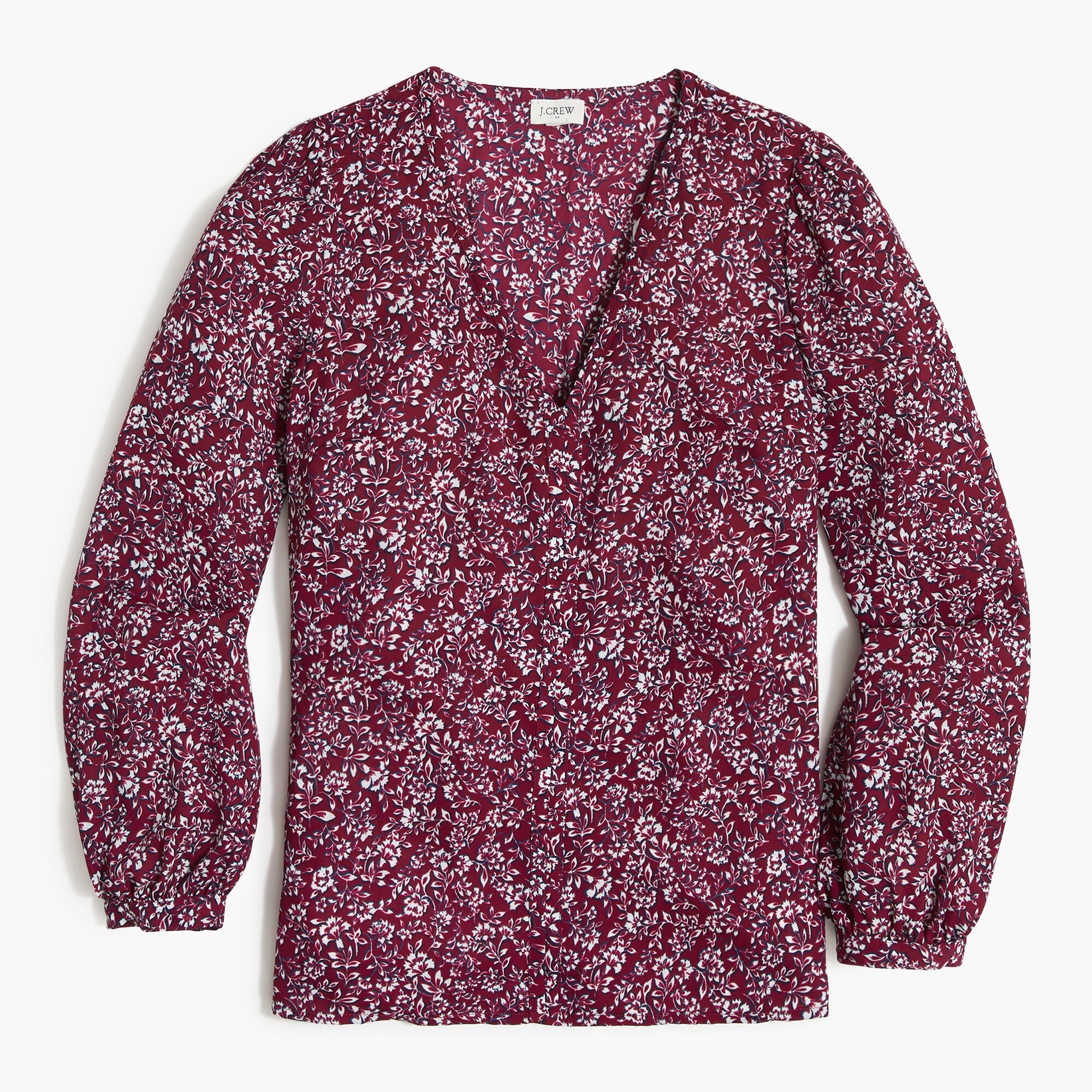 printed v-neck top for women