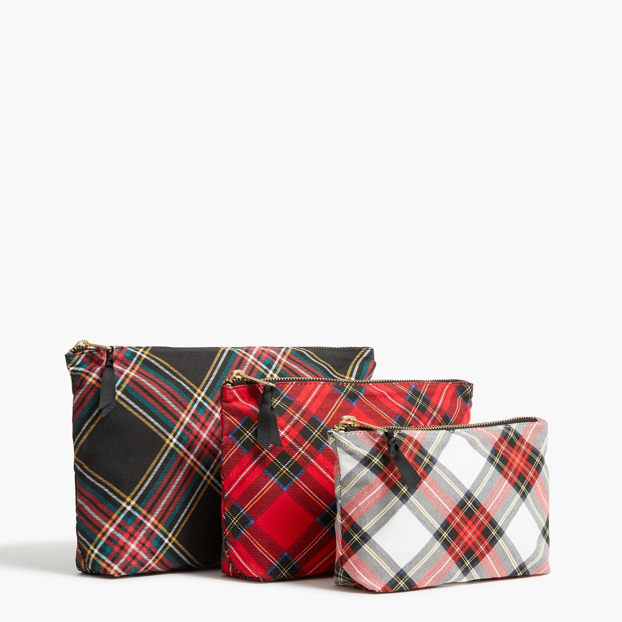Canvas pouches set-of-three