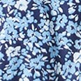 Lightweight cotton puff-sleeve mini dress ANTIQUE NAVY BLUE factory: lightweight cotton puff-sleeve mini dress for women