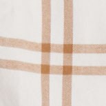 Plaid flannel shirt REGAL BLUE IVORY factory: plaid flannel shirt for women