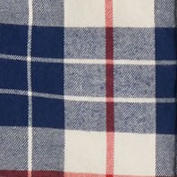 Plaid flannel shirt NATURAL ANTIQUE NAVY