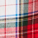 Plaid flannel shirt REGAL BLUE IVORY factory: plaid flannel shirt for women