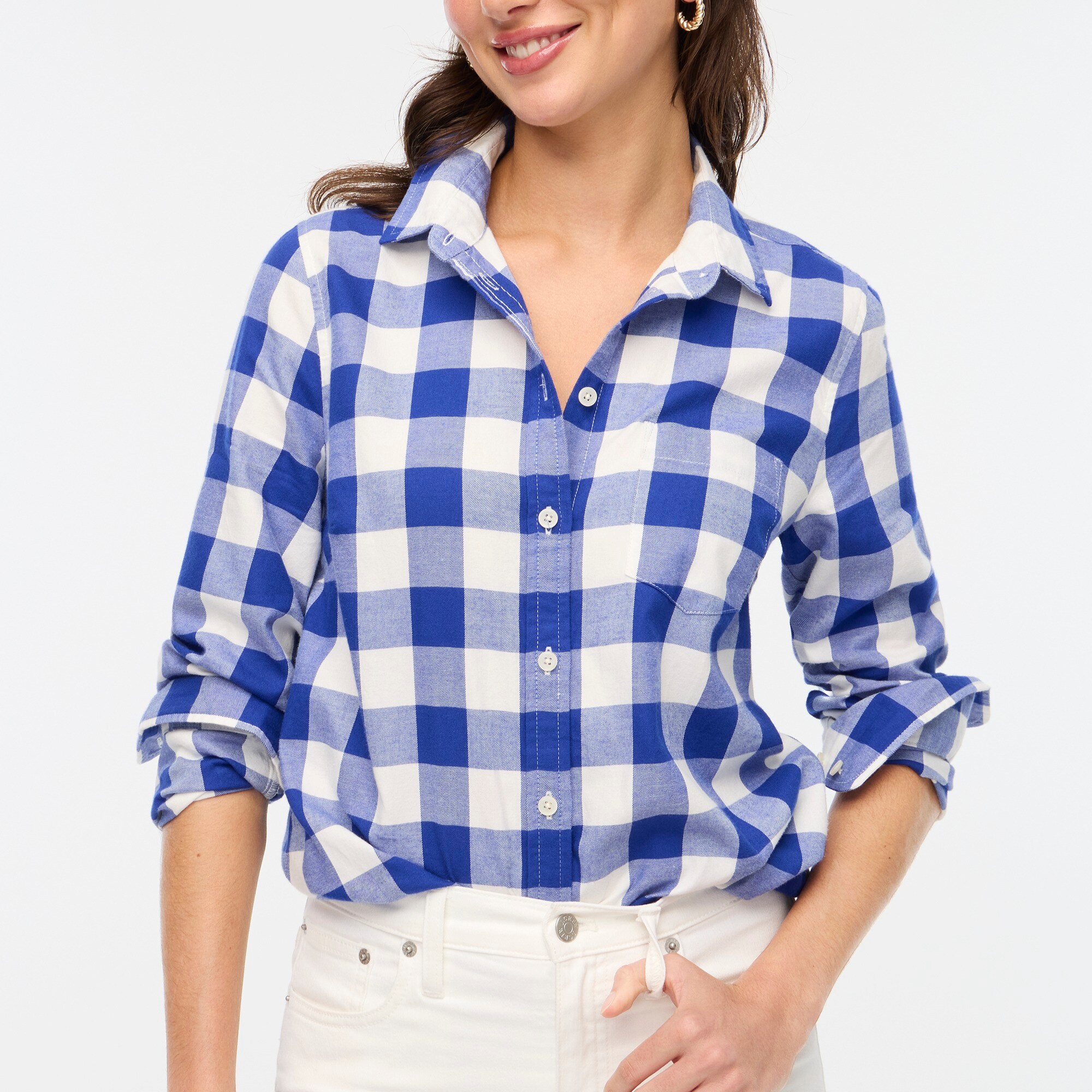 womens Petite flannel shirt