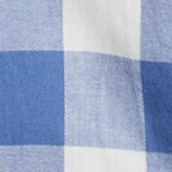 Flannel shirt DELPHINIUM BLUE IVORY factory: flannel shirt for women