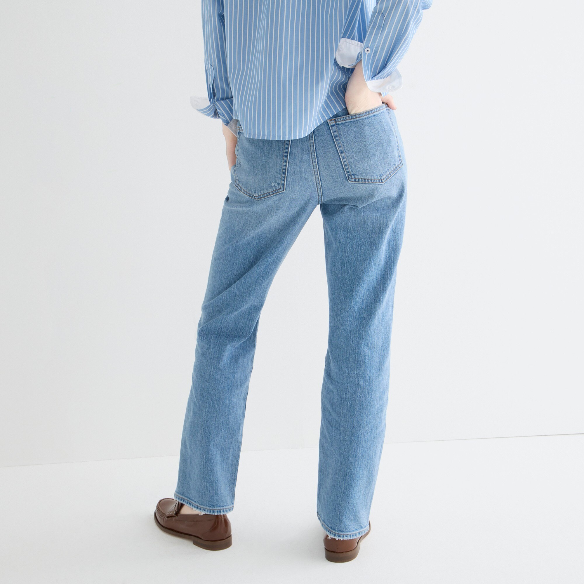 Slim boyfriend jean in Vail wash