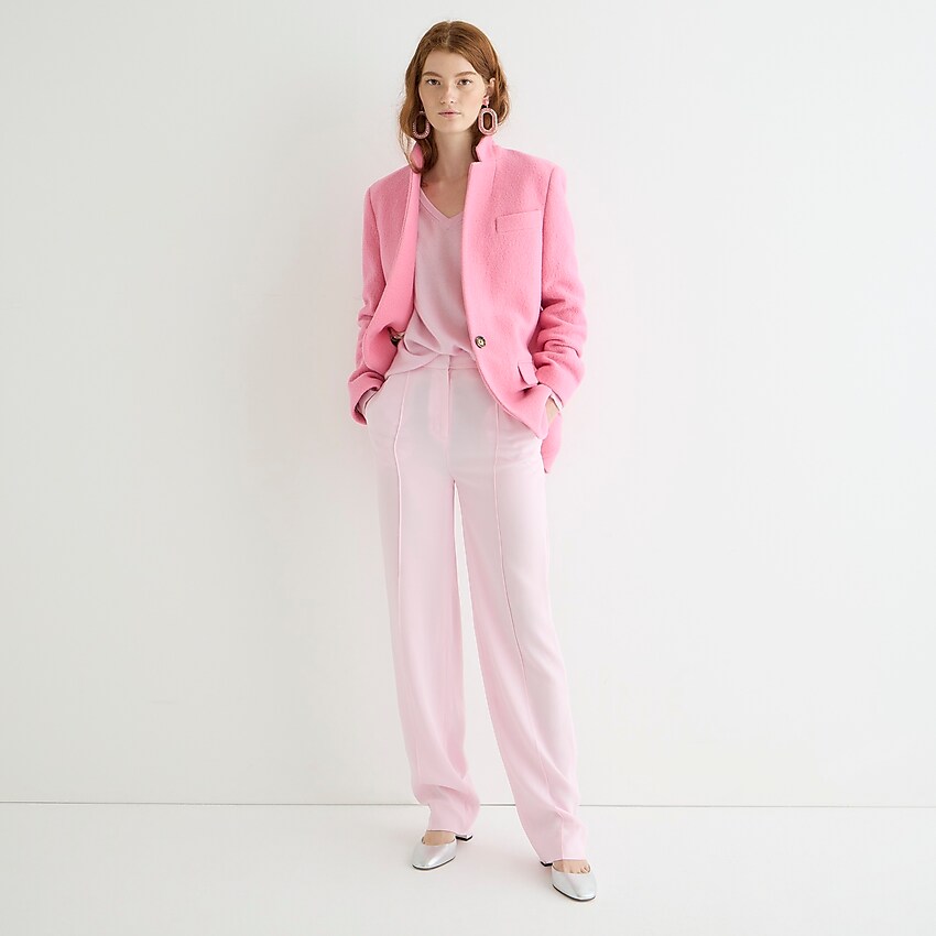 j.crew: high-rise crepe trouser for women, right side, view zoomed