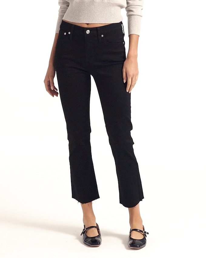 Tall 9&quot; demi-boot crop jean in Stay Black wash