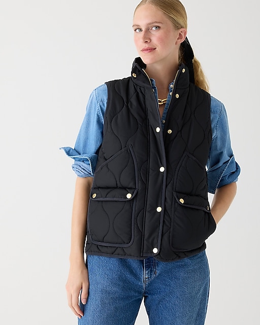 womens New quilted excursion vest