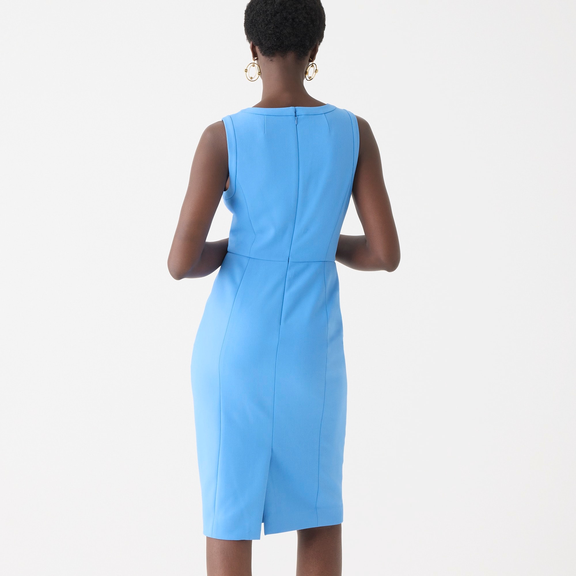 Sheath dress in four-season stretch