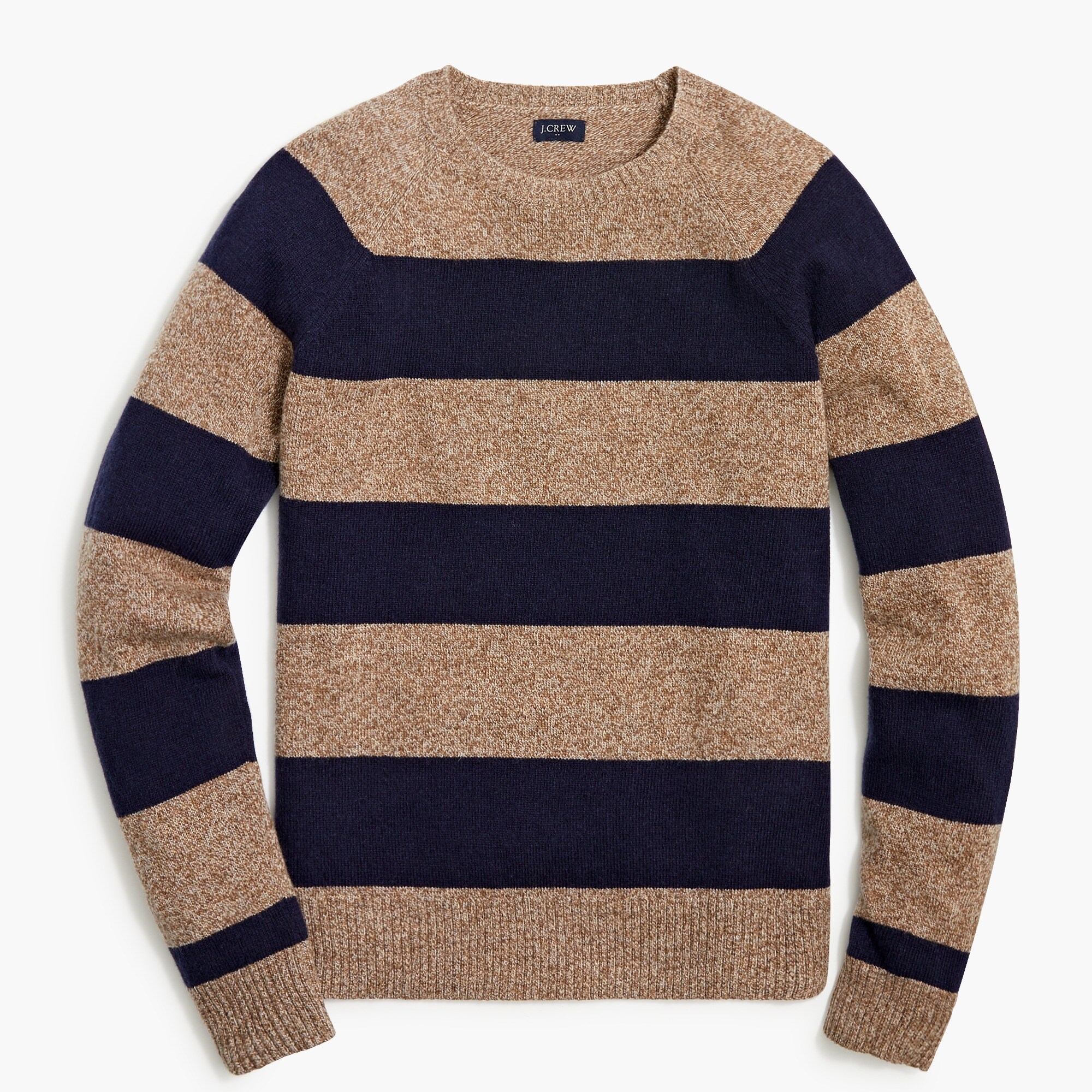 striped lambswool-blend sweater for men