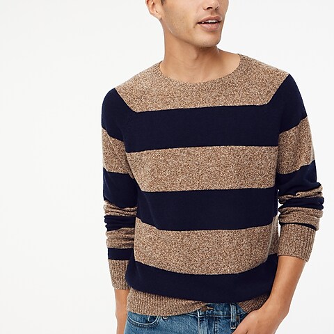 mens Striped lambswool-blend sweater