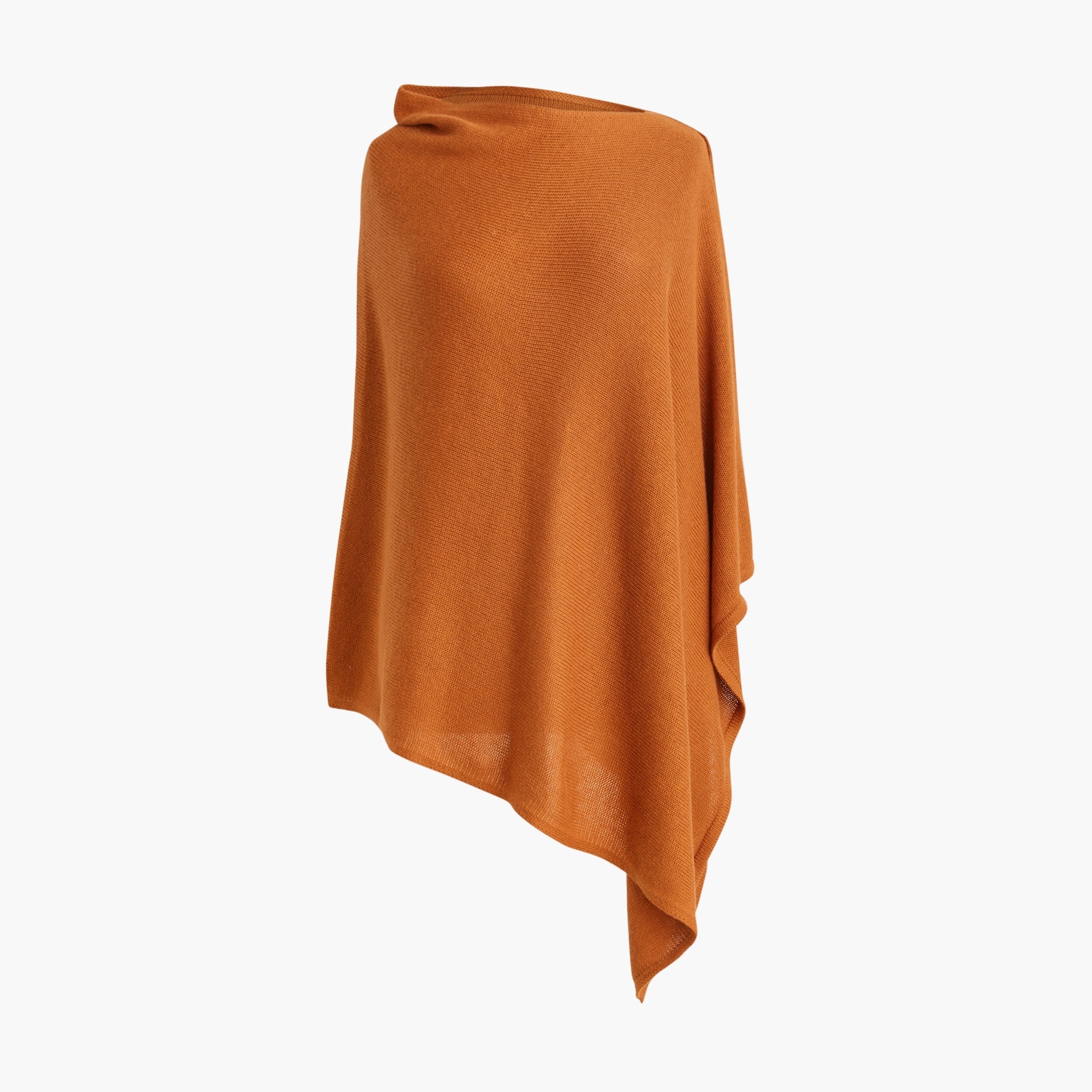 Factory Cotton blend Triangle Sweater Poncho For Women