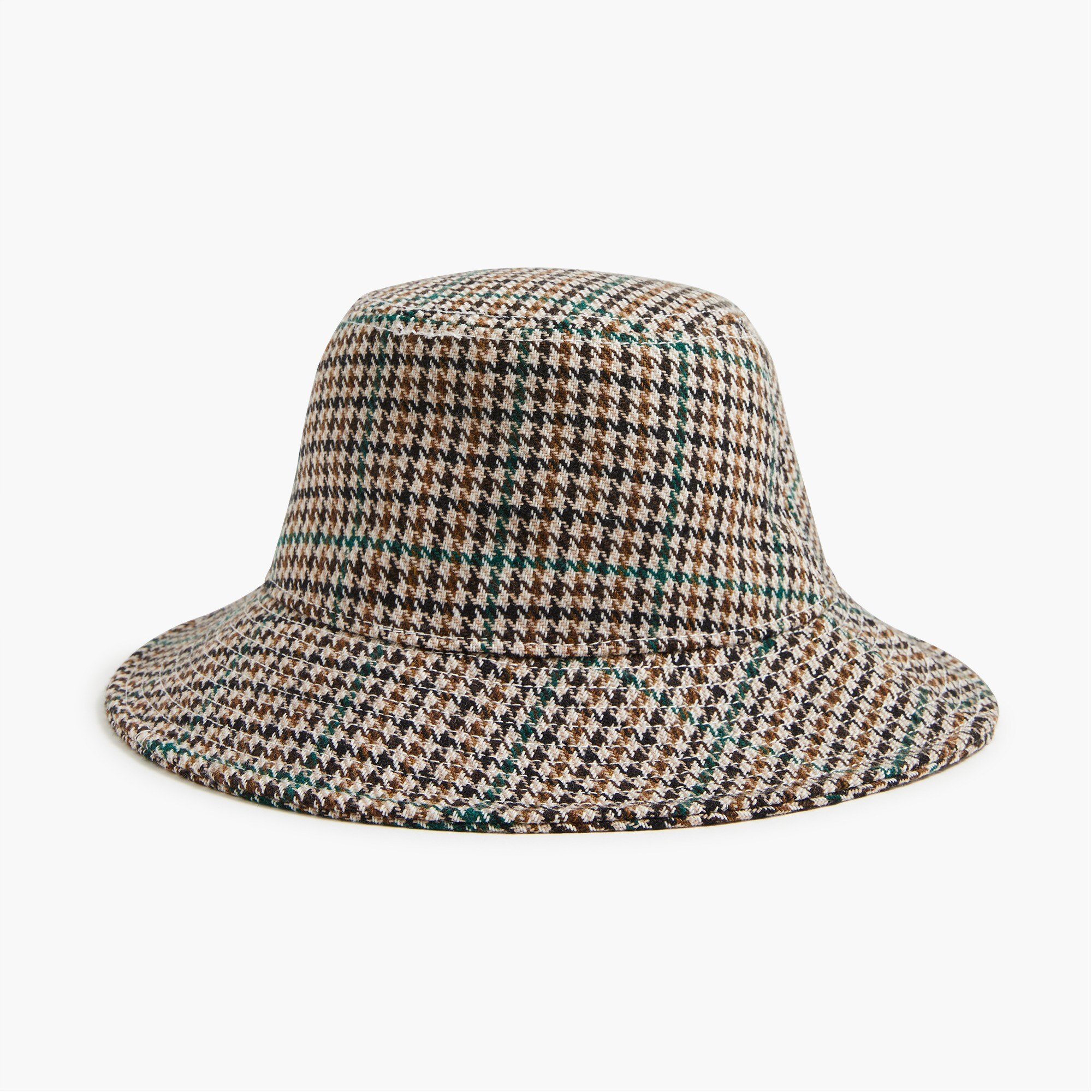 Houndstooth bucket hat