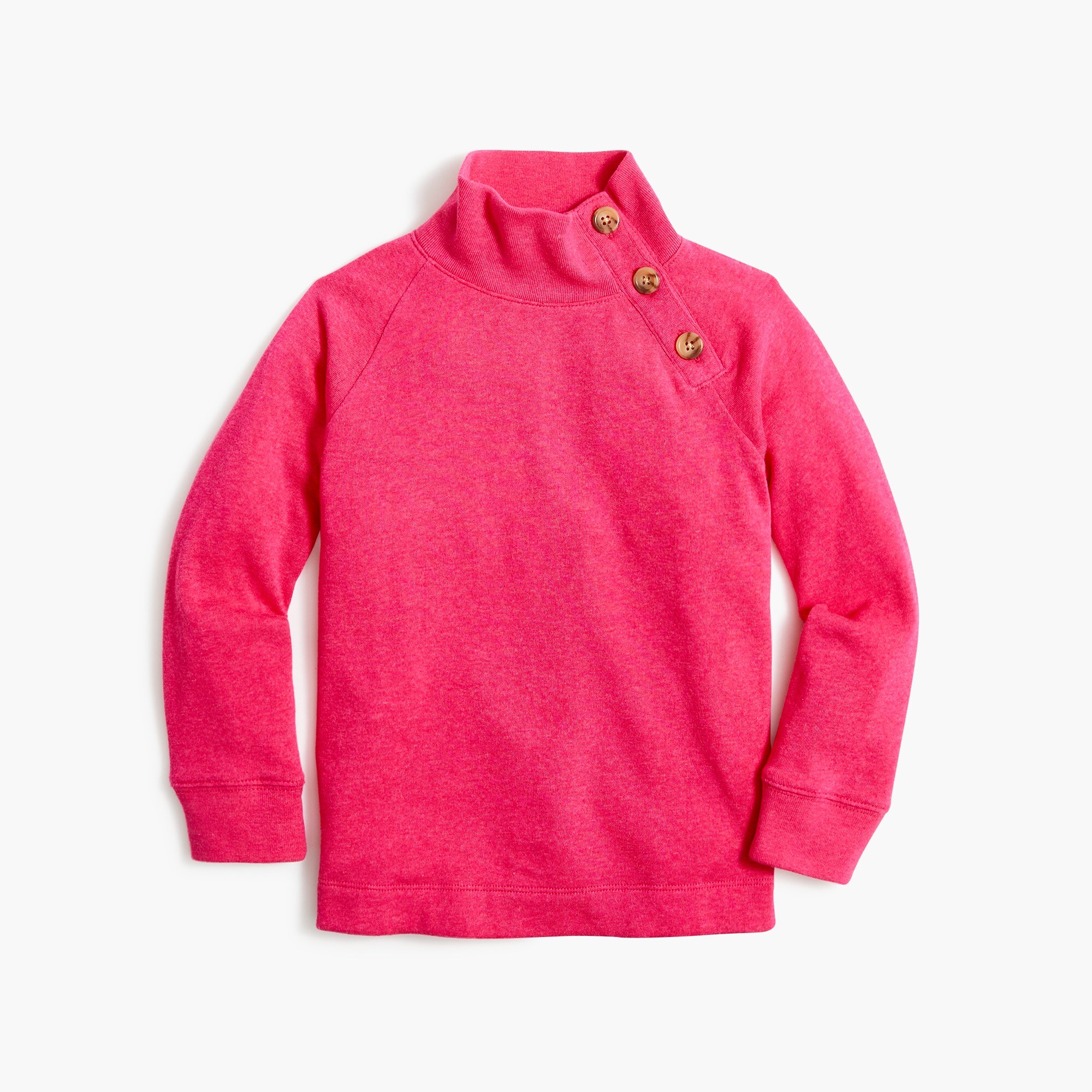 girls' button-neck tunic sweatshirt for girls