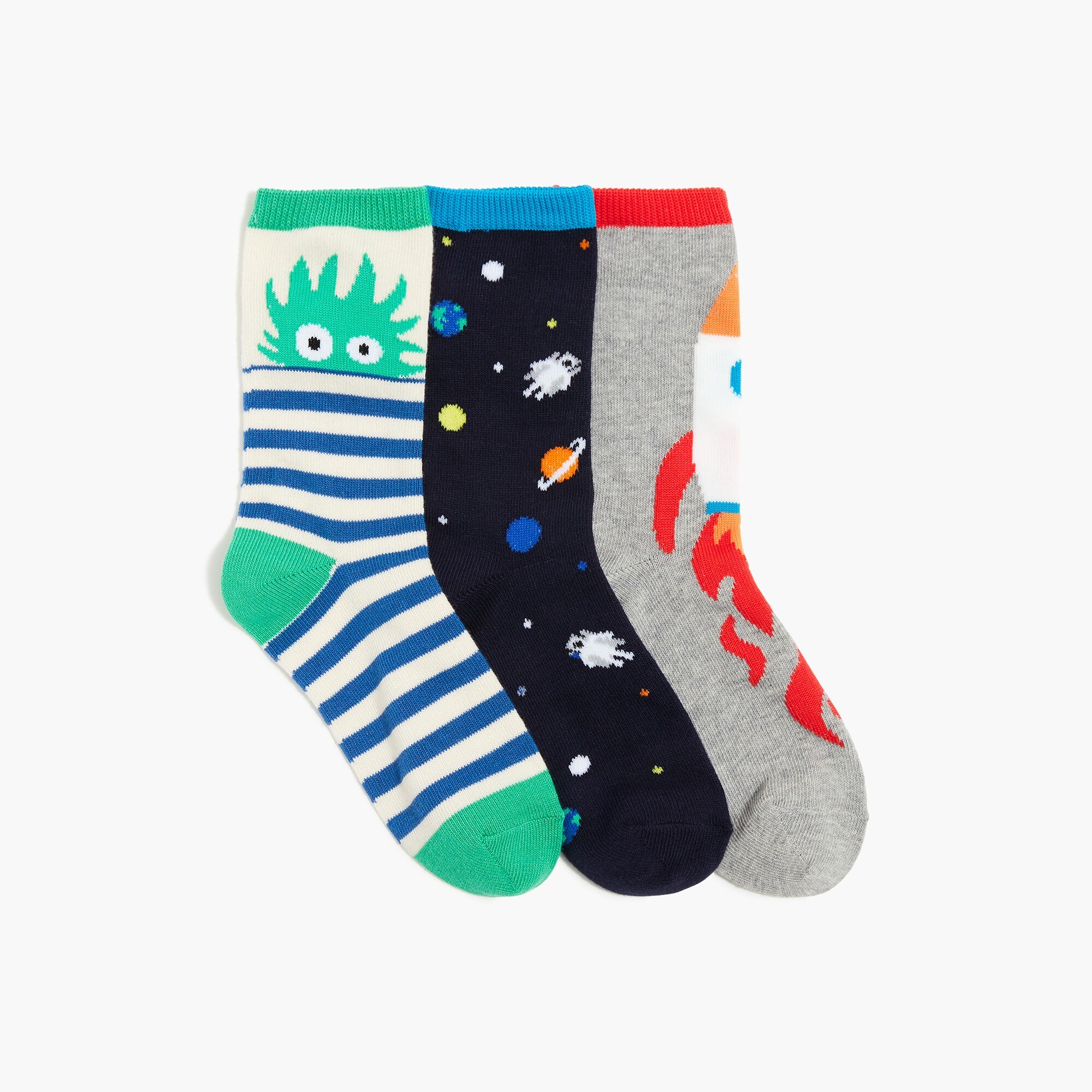 Boys' space trouser socks pack