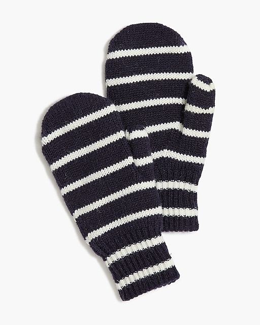  Boys' striped mittens