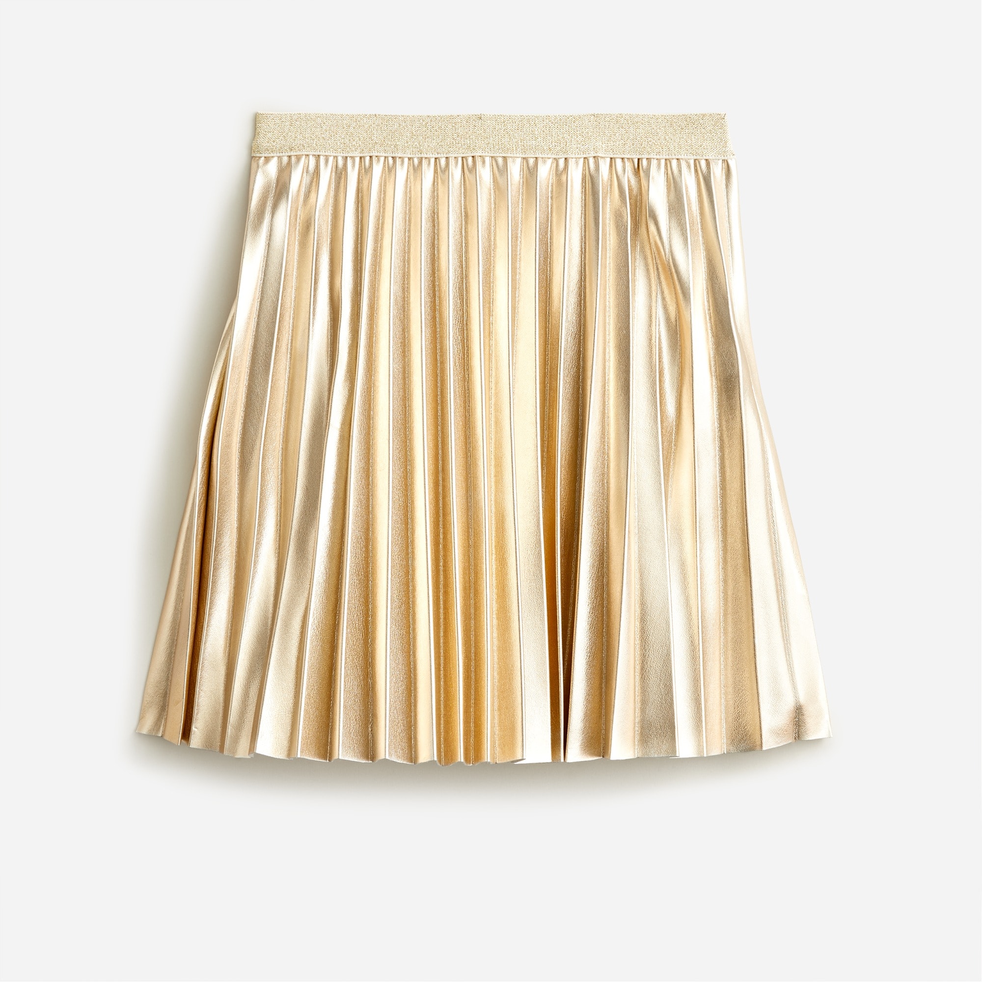 girls Girls' pleated metallic skirt