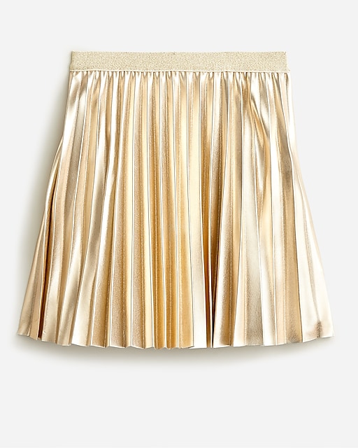 girls Girls' pleated metallic skirt