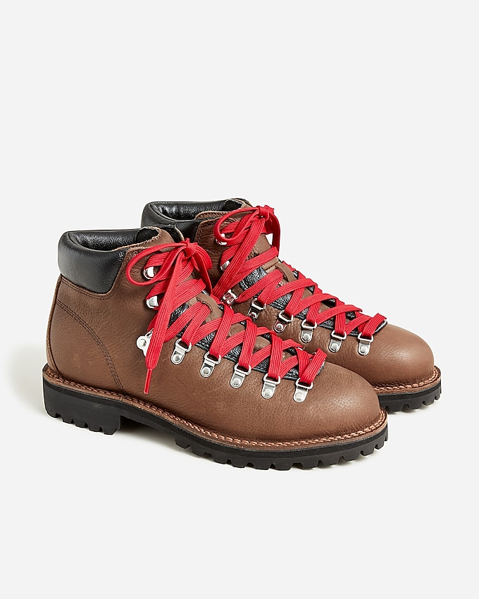 j.crew: cascade boots in tumbled leather for men, right side, view zoomed