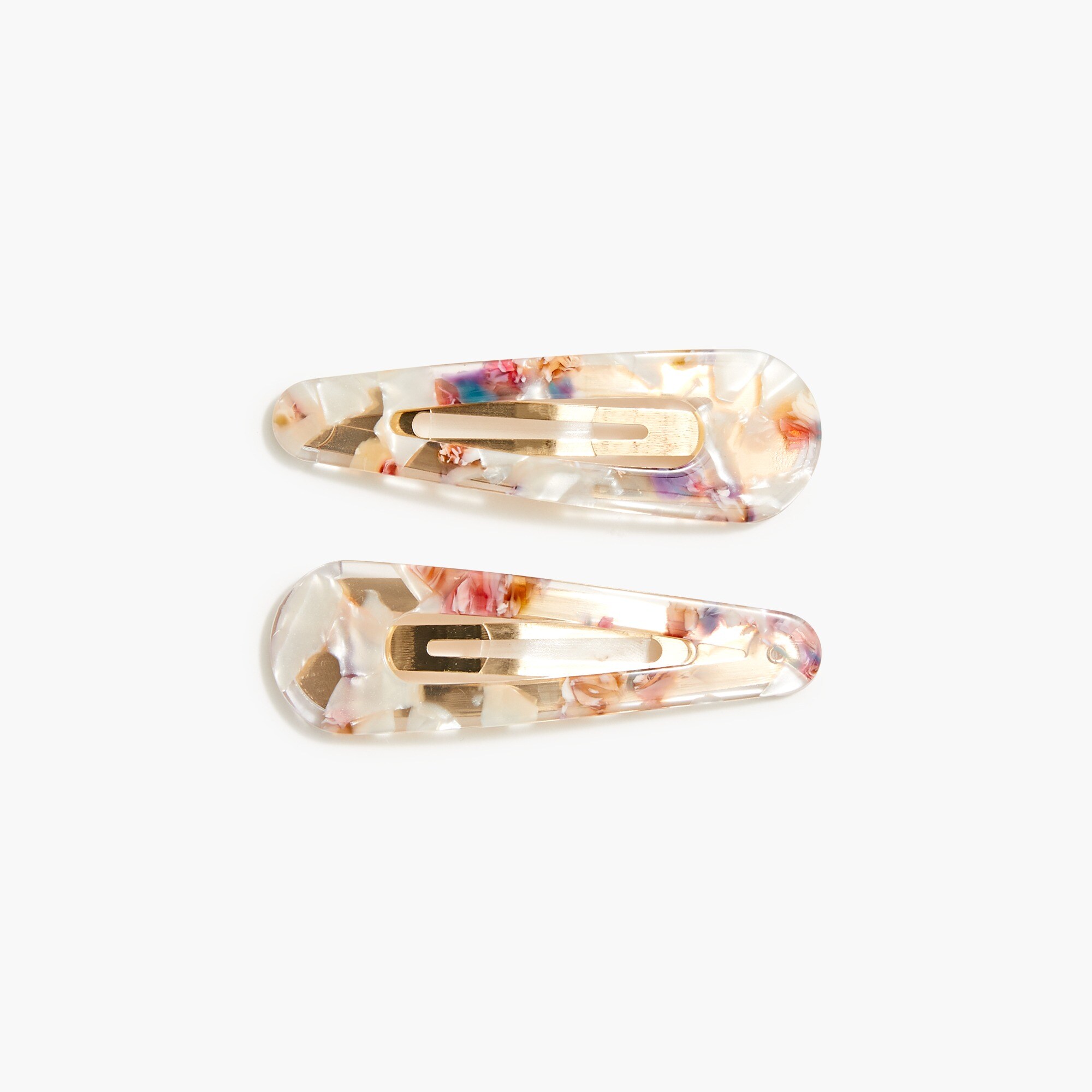 Resin hair clip set