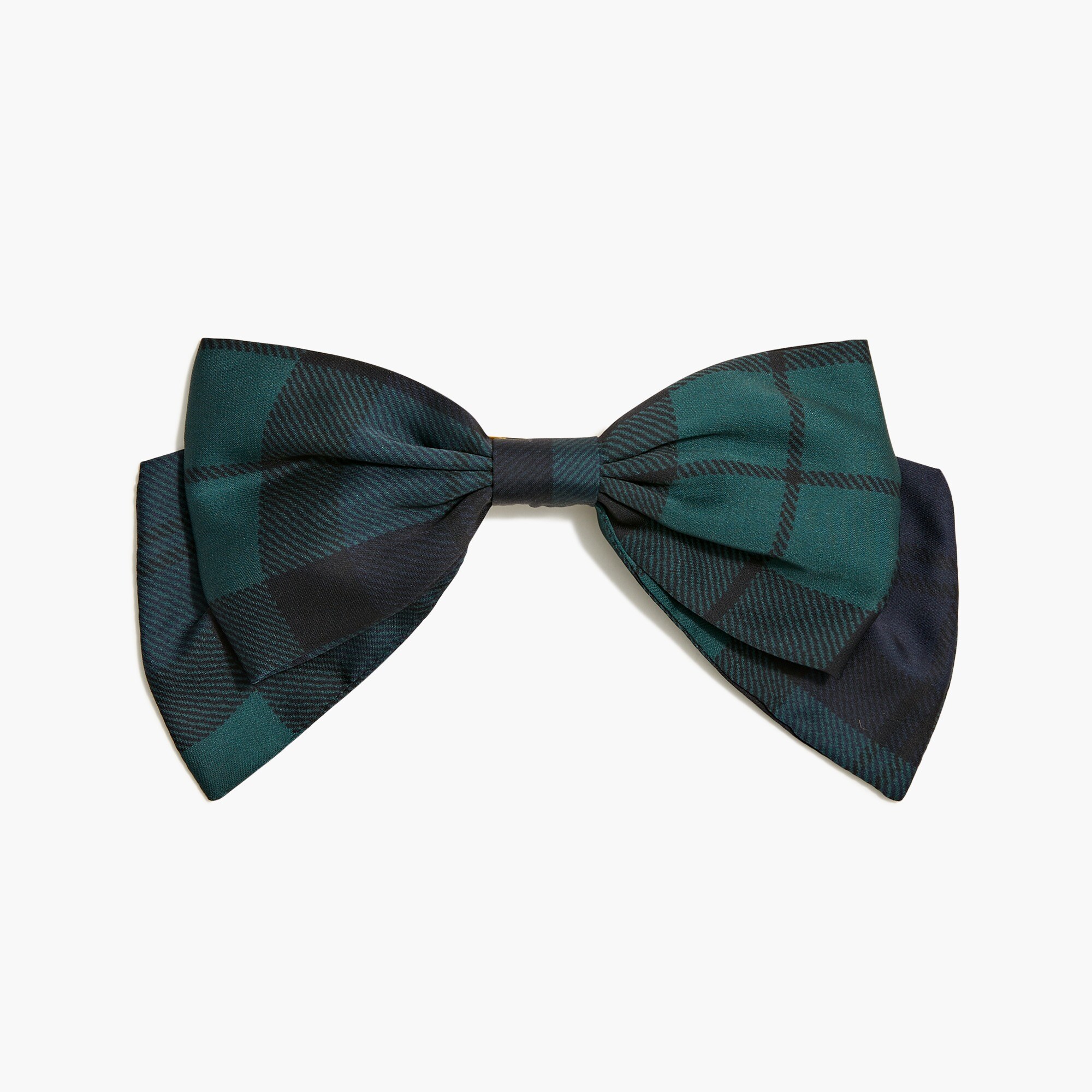 Woven bow barrette