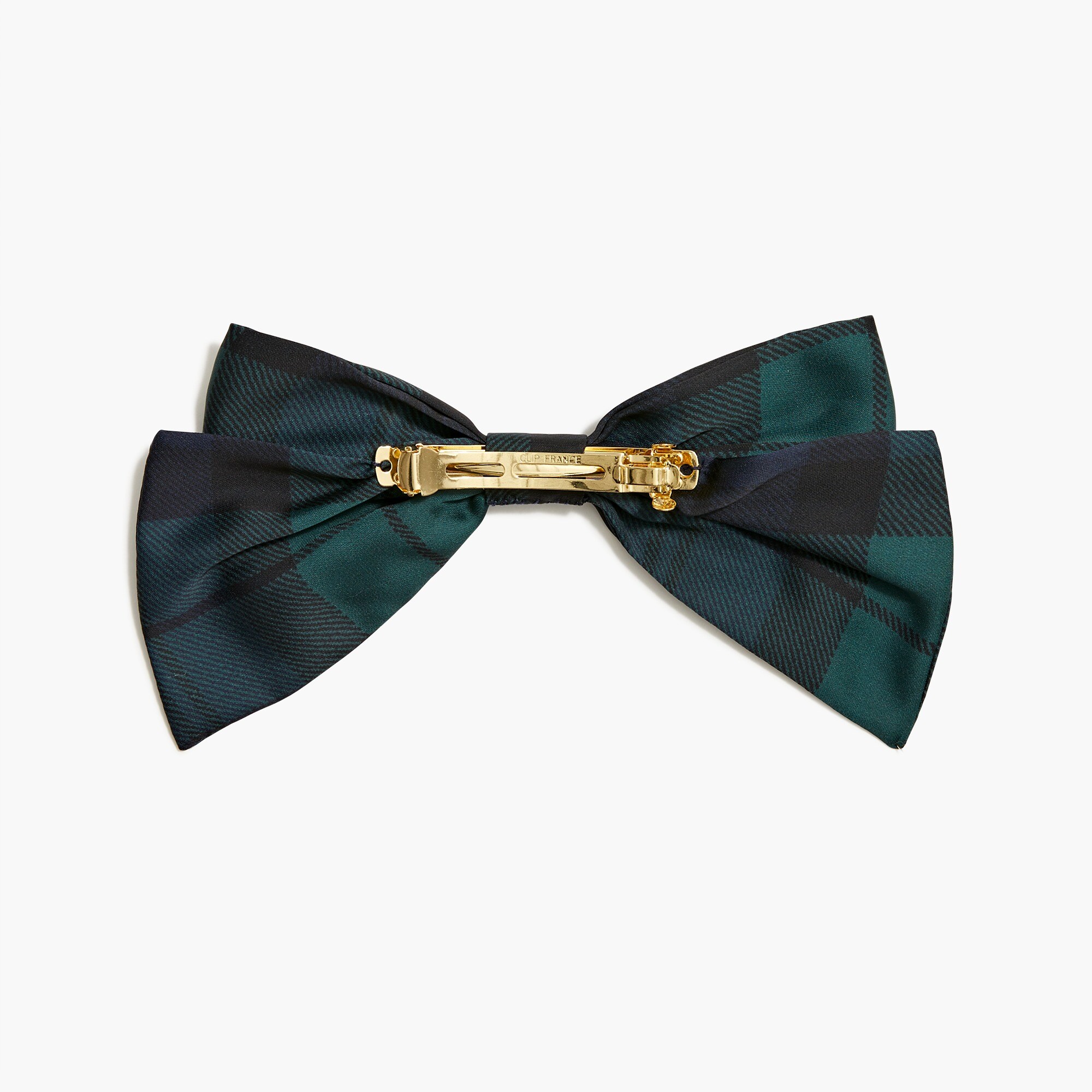 Woven bow barrette