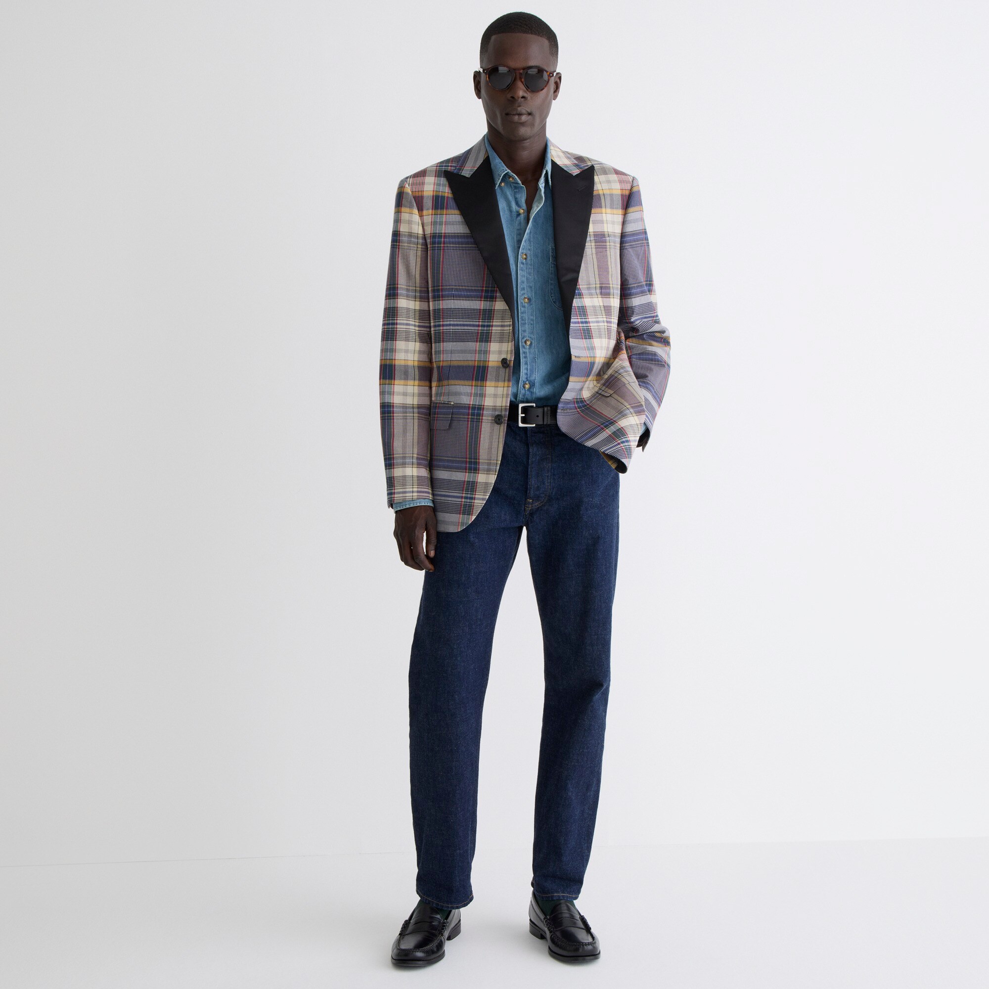 J.Crew: Ludlow Classic-fit Dinner Jacket In Madras Plaid For Men