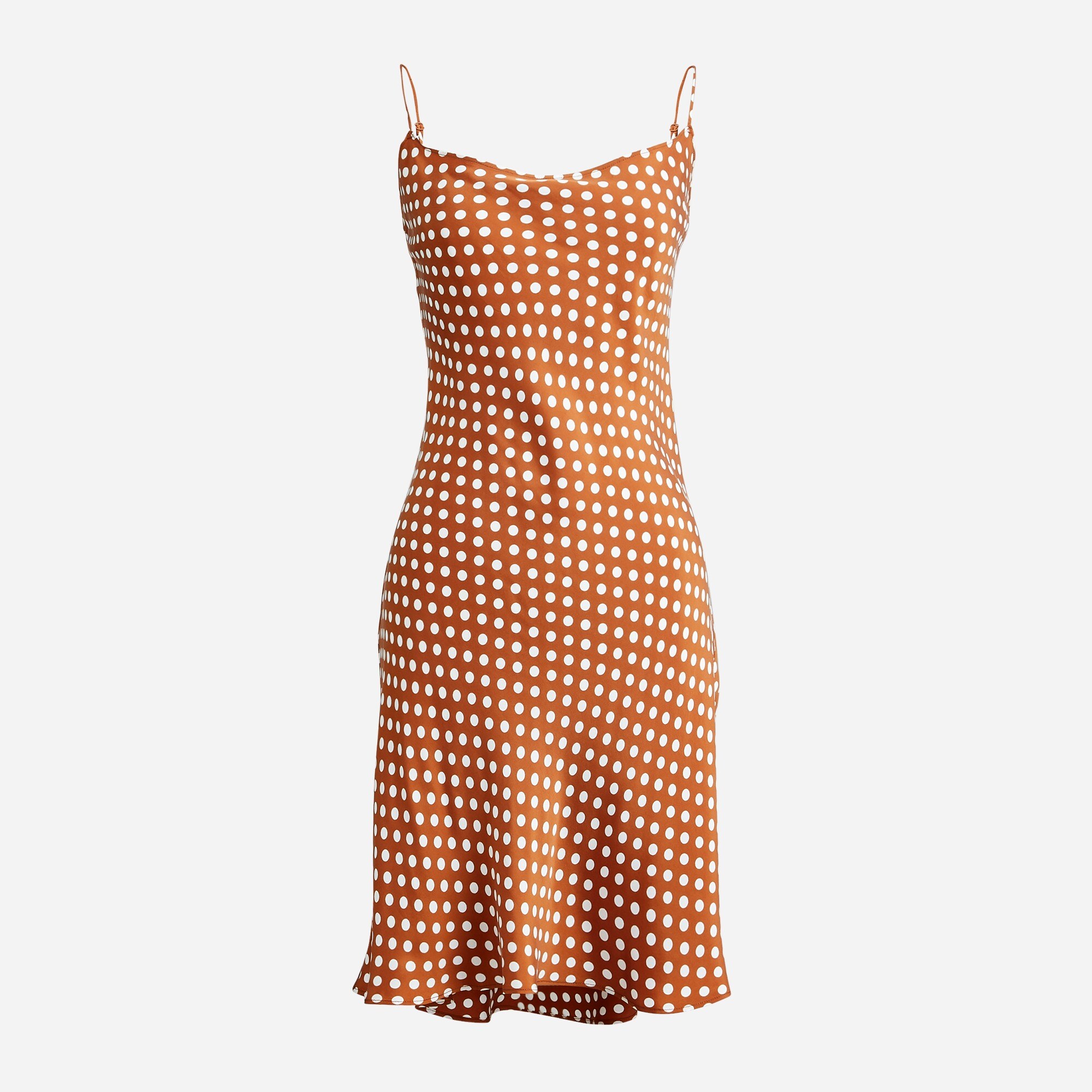 Gwen Cupro-blend Mini Slip Dress In Dot For Women | J.Crew