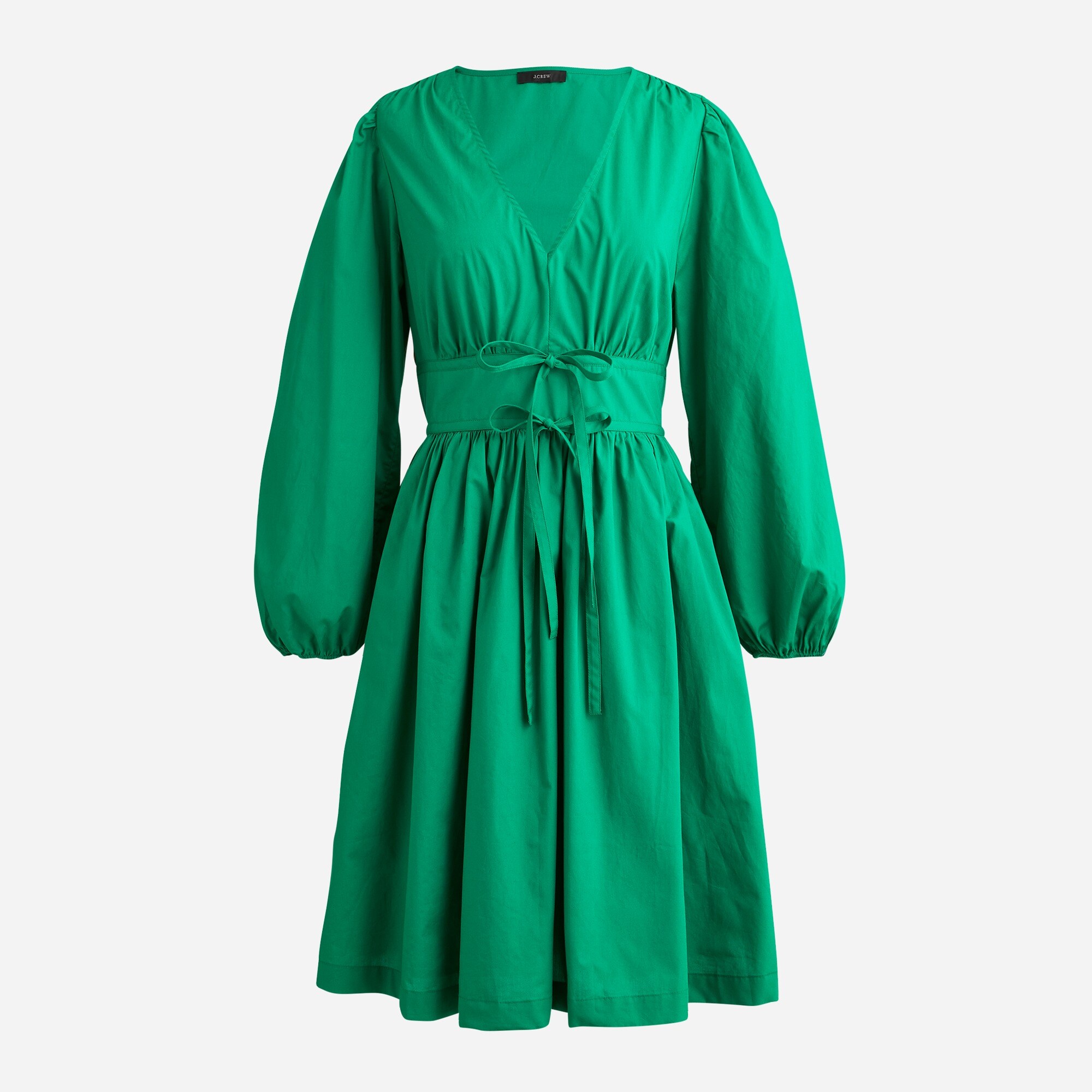 J.Crew V neck Cotton Poplin Mini Dress For Women