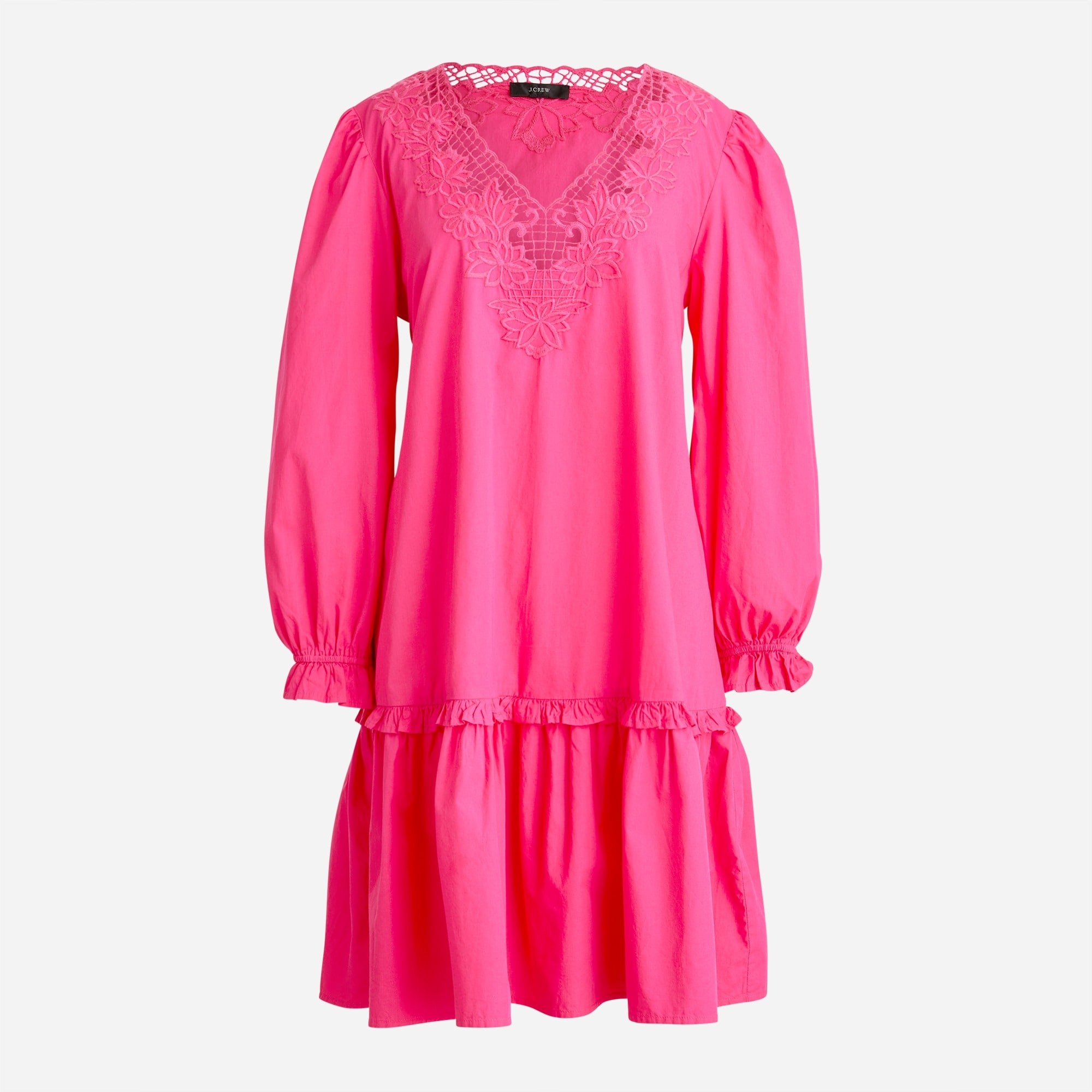 J crew online black eyelet dress