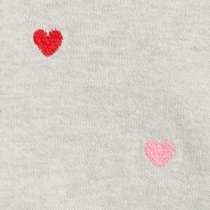 Girls&apos; embroidered heart sweater VALENTINES MULTI HEARTS factory: girls&apos; embroidered heart sweater for girls