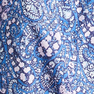 Button-front ruffleneck popover in Liberty&reg; Bourton Bloom fabric BLUE j.crew: button-front ruffleneck popover in liberty&reg; bourton bloom fabric for women