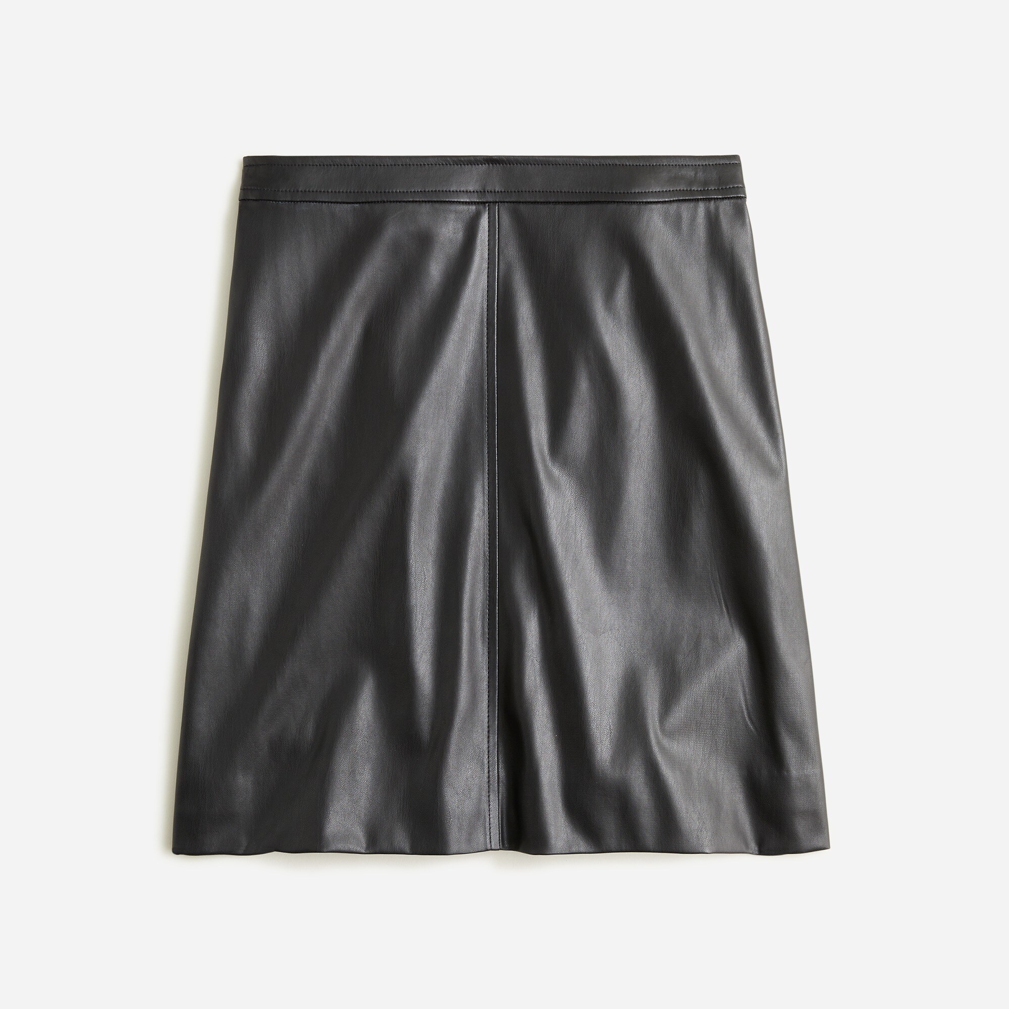 J.Crew: Faux-leather Mini Skirt For Women