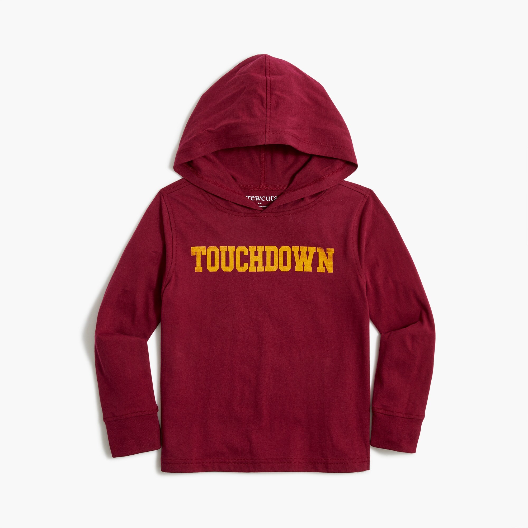Boys' "Touchdown" hooded jersey tee